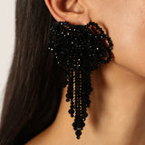 ROYAL LOOK BLACK ELEGANT EARRING