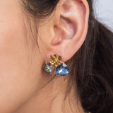 Rose Gold Plated CZ Stone Earrings for Women