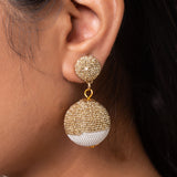 Zari Threader & Chain Work Earrings
