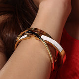 Pearly Gold Bracelet Cuff