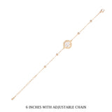 Gold Halo Crystal Bracelet