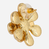 Floral Gold Flower Earrings