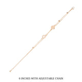 Gold Sunlit Clover Bracelet