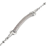 Silver Crystal Beam Bracelet