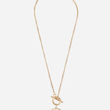 Evil Eye Gold Plated Pendant Chain Necklace