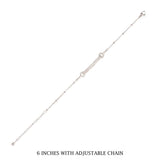 Silver Crystal Beam Bracelet