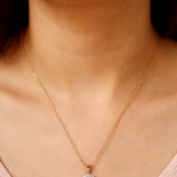 Gold Classic Evil Eye Pendant Necklace