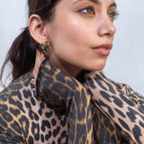 Rose Gold Plated CZ Stone Earrings for Women