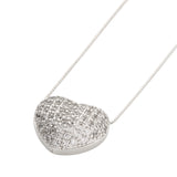 Silver Heart crystal Pendant Necklace