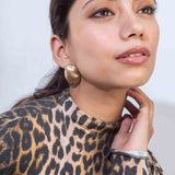 Matt Gold Plated Earrings for Women