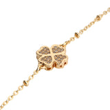 Gold Lucky Clover Bracelet