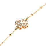 Gold Lucky Clover Bracelet