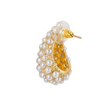 Shell Pearl Drop Gold plated Earrings