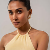 Floral Gold Flower Earrings