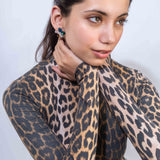 Silver Plated Flower Shape Earrings for Women with CZ Stones