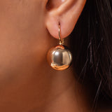 18K Gold Plated Lever Back Earrings