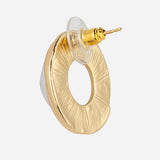 Pearl Gold plated Stud Earrings