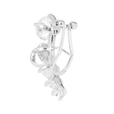 Silver Plated White CZ Stone Earrings