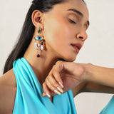 Nazar Flow Gold Plated Antitarnish Earring