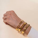 Rose Gold Tiffany Roman Numeral Bracelet