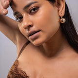 18K Gold Plated Lever Back Earrings