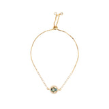 Gold Iridescent Hamsa Bracelet