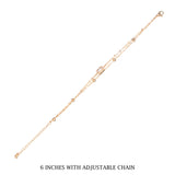 Gold Crystal Cut Rectangle Bracelet