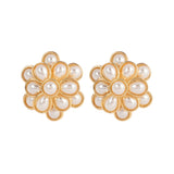 Floral Gold Flower Earrings