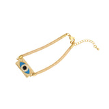 Gold Blue Gaze Bracelet