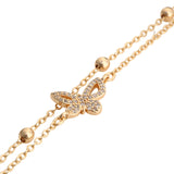 Gold Butterfly Charm Bracelet