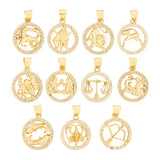 Gold Plated La King Charm Pendant with CZ Stone