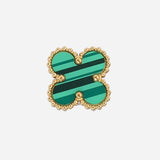 Van Cleef Green Clover Earrings
