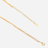 Evil Eye Gold Plated Pendant Chain Necklace