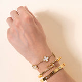 Gold Cartier Nail Bracelet