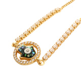 Gold Iridescent Hamsa Bracelet