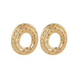 Susan Hammered Gold plated Earrings