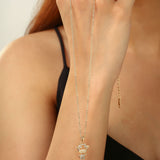 Gold Giraffe Pendant Necklace