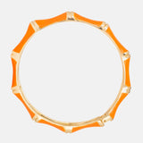 Orange Enamel Bamboo Style Bracelet