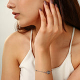 Silver Luna Crystal Bracelet