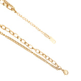 Gold Plated Pearl Necklace with Adjustable Chain
