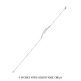 Silver Bolt Crystal Bracelet