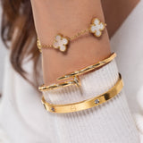 Gold Cartier Nail Bracelet