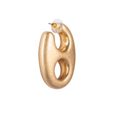 Dangling Abstract Gold plated Earrings