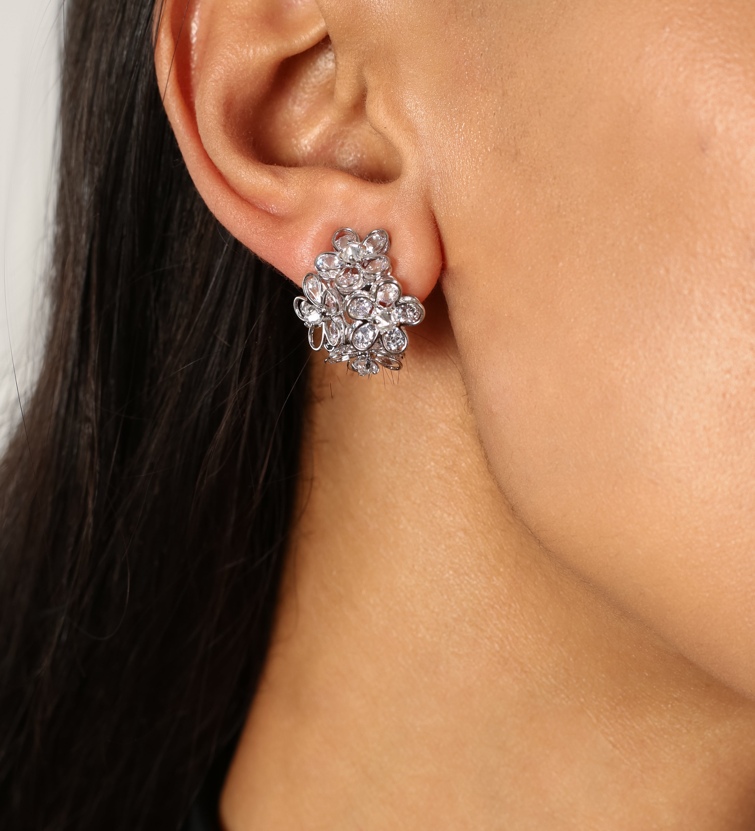 Moonlight Cz Stone Earring