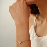 Gold Lucky Clover Bracelet