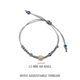 Grey Evil Eye Bracelet