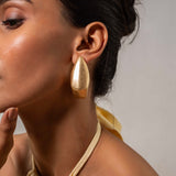 Abstract Gold plated Earrings