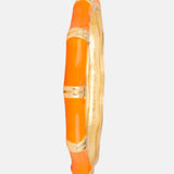 Orange Enamel Bamboo Style Bracelet