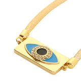 Gold Blue Gaze Bracelet