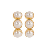 Pearl and Gold plated Earrings